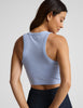 On Repeat Rib High Neck Cropped Tank