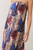 Abstract Print Strapless Maxi Dress | Multi