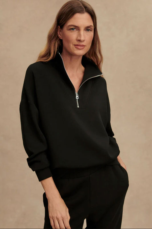 Hawley Half-Zip Sweat | Black