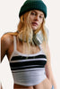 All Clear Striped Cami | Black & White Retro