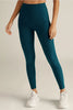 Spacedye Out Of Pocket High Waisted Midi Legging | Majestic Blue Heather