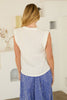 Ocean Breeze Graphic Embroidered Tee |  Off-White