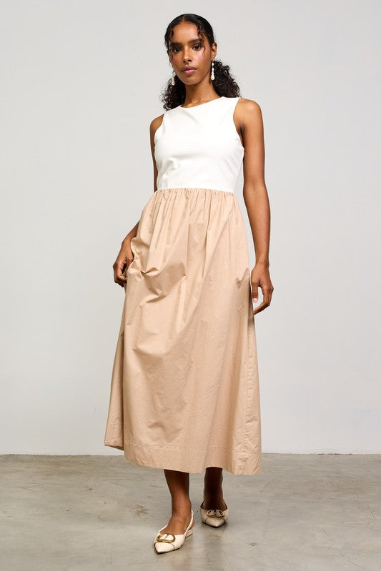 Mixed Media Tank Dress