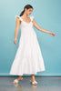 poplin max dress white 