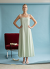 Spaghetti Strap Maxi Dress | Sage Stripe