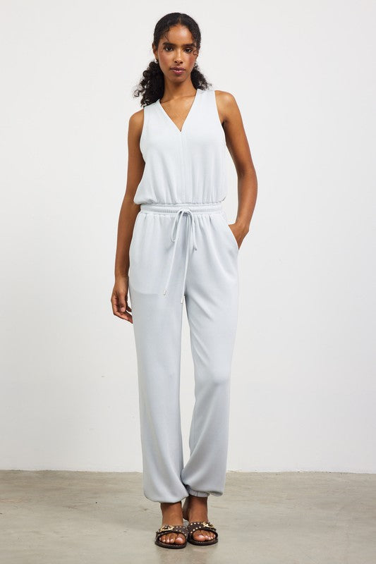 Sleeveless Jumpsuit | Blue Fog