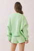 Dropped Shoulder Sweatshirt | Lime