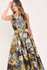 Printed Woven Midi Dress | Dijon