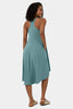 Side Pockets Feature on Halara High Low Midi Dress