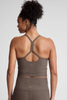 Spacedye Slim Racerback Cropped Tank | Soft Umber Heather