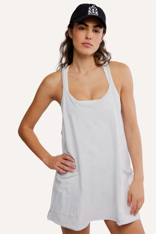 Hot Shot Mini Dress | White Heather