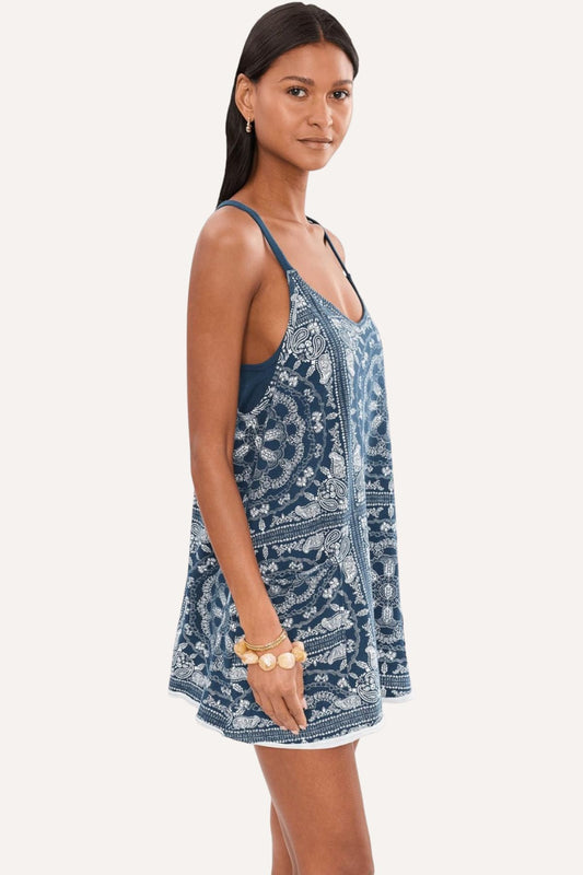 Hot Shot Mini Dress | Bandana Navy Combo