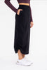 Classic '90s-inspired Black Maxi Skirt with side pockets by Mono B
