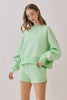 Dropped Shoulder Sweatshirt | Lime