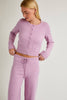 Button Up Cardigan with Wide Leg Pants (Set) | Mauve