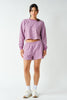 Boardwalk Stripe Crewneck Set | Mulberry