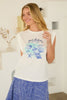 Ocean Breeze Graphic Embroidered Tee |  Off-White