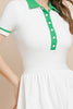 Athletic Dress | White & Green