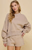 Dropped Shoulder Sweatshirt | Mocha