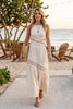 Cutwork Lace Trimmed Maxi Dress | Ecru