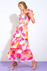 Printed Top & Skirt Set | Ivory & Pink