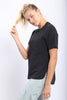 Daily wear Black tee with pocket and sophisticated back pleat by Mono B.