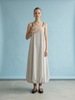 Spaghetti Strap Maxi Dress | Sage Stripe