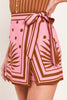 Printed Skort | Mauve