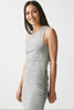 Michael Stars Wren Ribbed Midi Dress in Heather Gray, available at Collected by Sarah Sullivan.