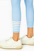 Close-up of white stripes on Addison Bay Everyday Legging in Gingham