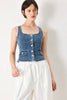 Washed Denim Vest | Denim