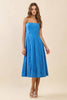 Striped Midi Dress | Blue