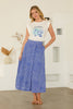 Ocean Breeze Graphic Embroidered Tee |  Off-White