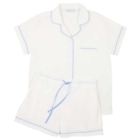 Periwinkle Short Sleeve Shorty Pajamas