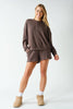 Waffle-Knit Henley Pullover | Truffle