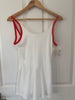 Free people movement dress | white with orange piping