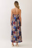 Abstract Print Strapless Maxi Dress | Multi
