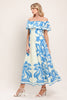 Printed Midi Dress | Off White