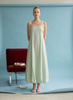Spaghetti Strap Maxi Dress | Sage Stripe