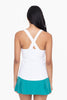 V-Neck Active Tank Top | White