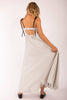 Spaghetti Strap Maxi Dress | Ivory Stripe