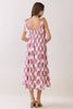 Floral Print Back Smocked Tie Strap Midi Dress | Cream