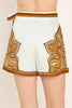 Printed Woven Skort | Ivory