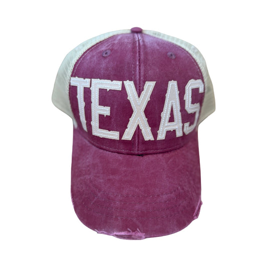Texas Trucker Hat | Maroon
