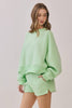 Dropped Shoulder Sweatshirt | Lime
