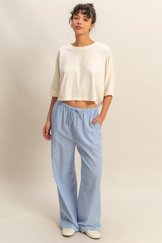 Flowy Bat Wing Sleeves Knit Top | Off White