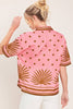 Printed Woven Top | Mauve