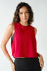 Pima Cotton Relaxed Side-Knot Tank | Smitten Cherry