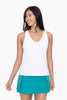 V-Neck Active Tank Top | White