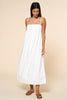 Pleated Spaghetti Straps Maxi Dress | Navy